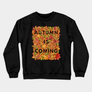 Dry Leaves Autumn Is Coming Best Giftt For Loves Of Falling Leaves Crewneck Sweatshirt